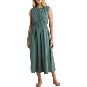 NIC+ZOE Poplin Dakota Dress(Green Palm)