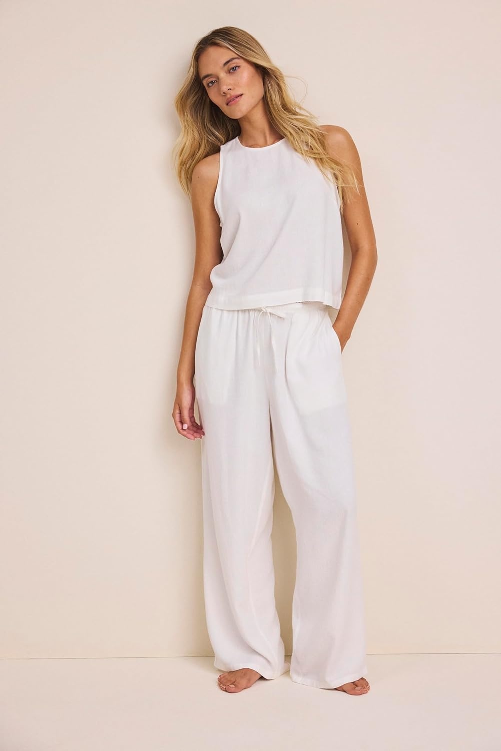image:imageNICZOE Linen Blend Stevie TankNatural