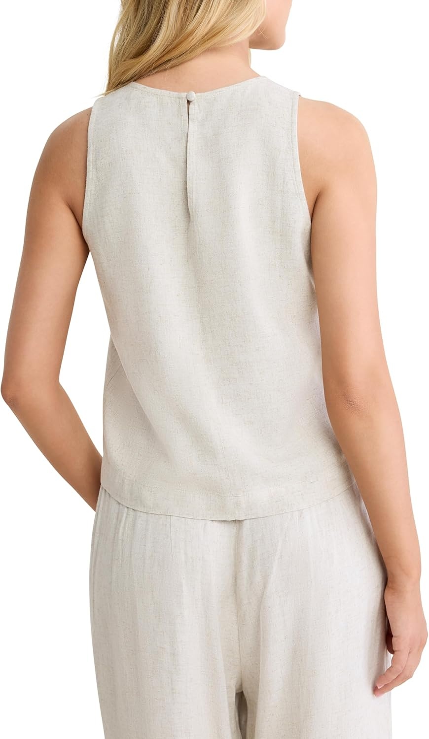 image:imageNICZOE Linen Blend Stevie TankNatural