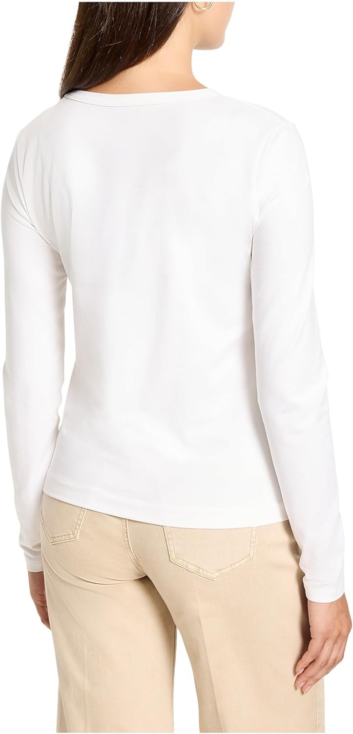 image:imageNICZOE Perfect Knit Long Sleeve TopPaper White