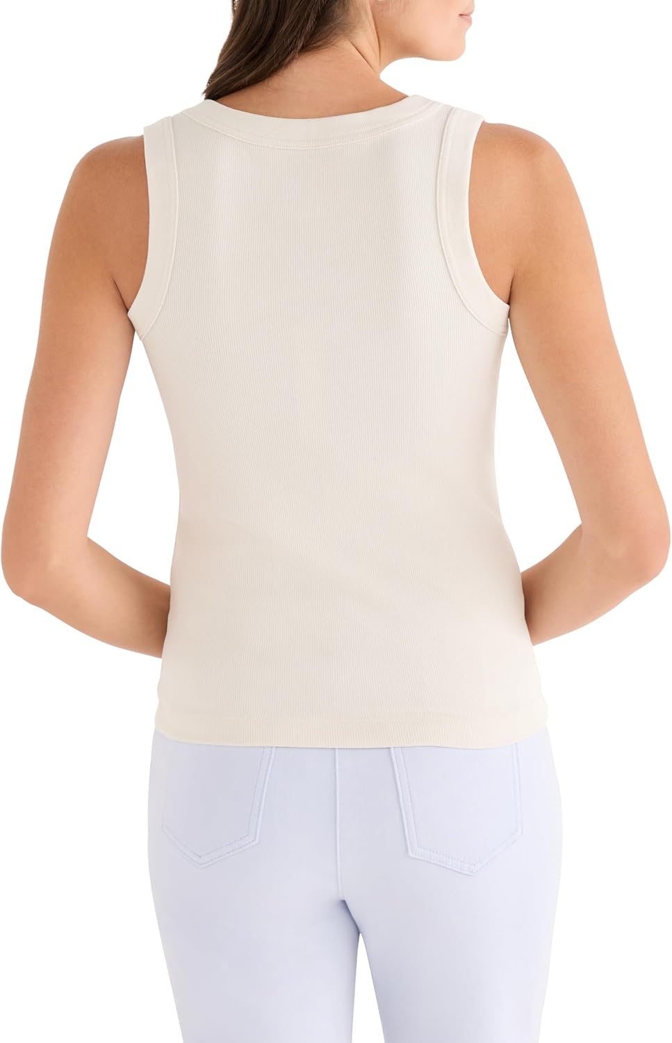 image:imageNICZOE Perfect Knit Rib Scoop TankCoconut