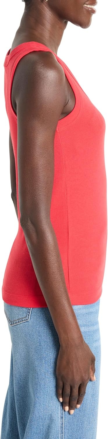 image:imageNICZOE Perfect Knit Rib Scoop TankHaute Red