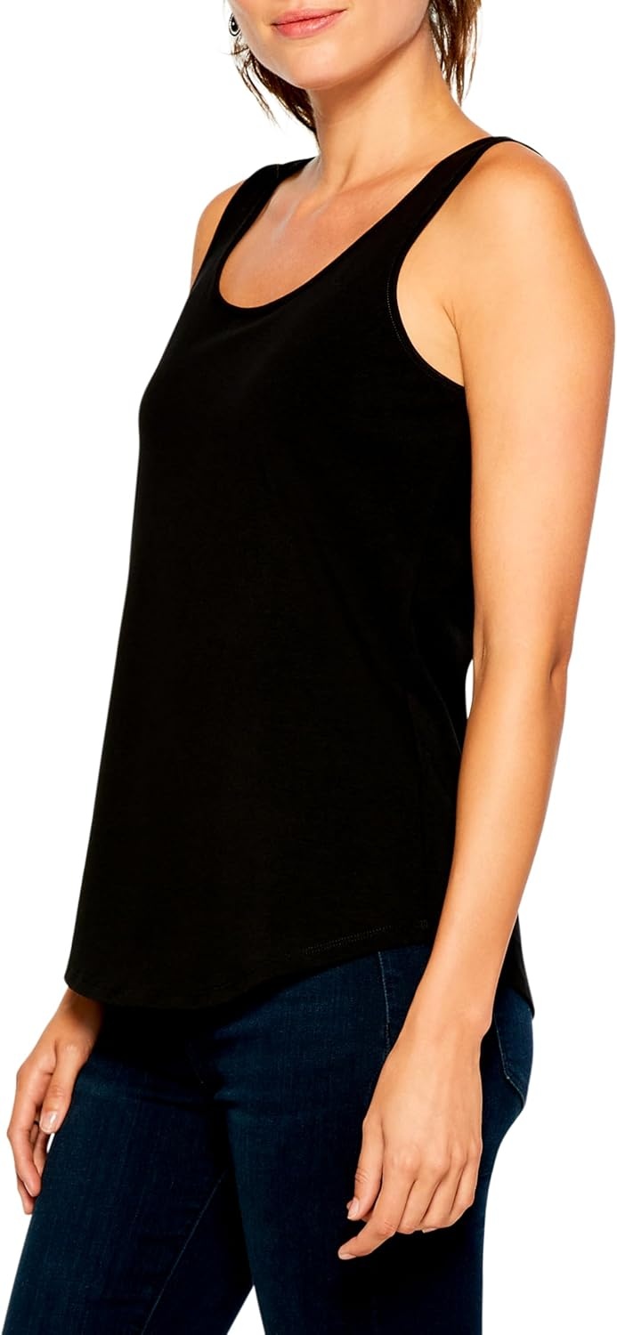 image:imageNICZoe Womens Shirt Tail Perfect TankBlack Onyx