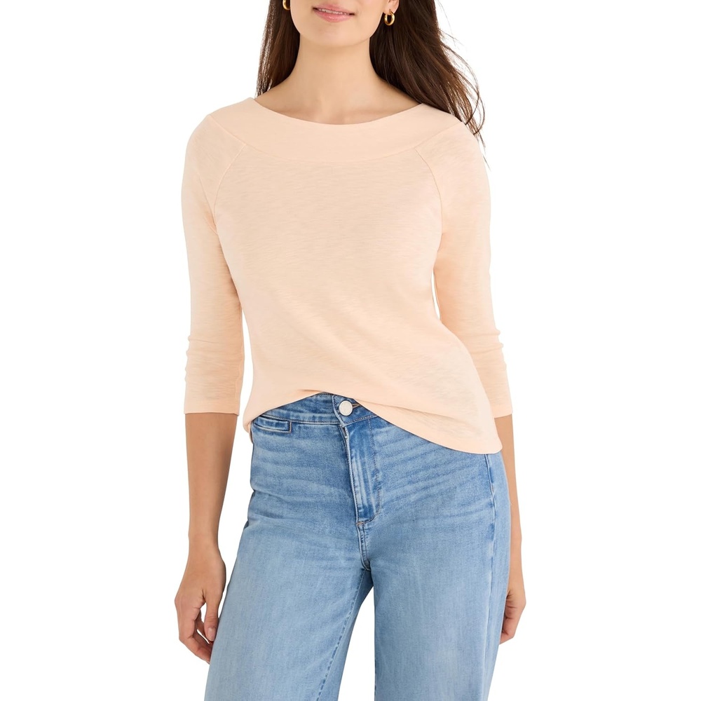 image:imageNICZOE 34 Sleeve Ballet Boat TeeOrange Sherbert