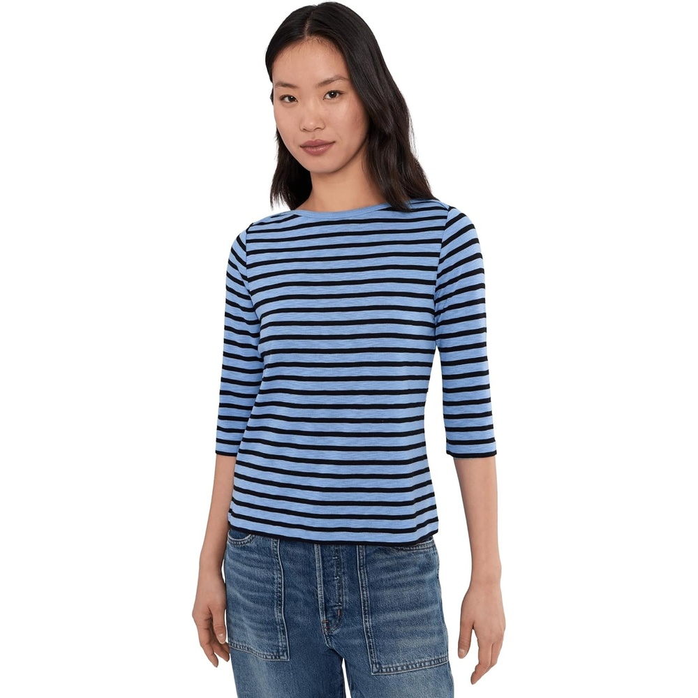 image:imageNICZOE 34 Sleeve Stripe Envelope Boat TeeBlue Multi