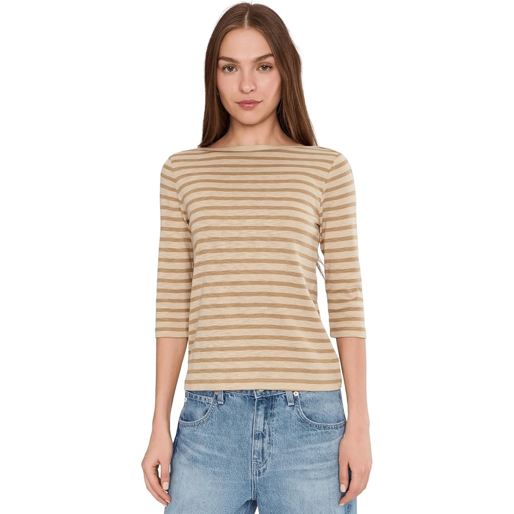 image:imageNICZOE 34 Sleeve Stripe Envelope Boat TeeNeutral Multi