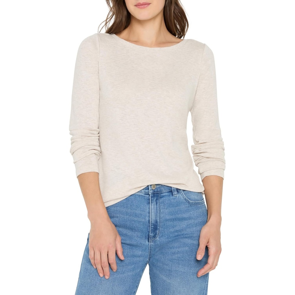 image:imageNICZOE Womens Long Sleeve Boat TeeSugar Cookie