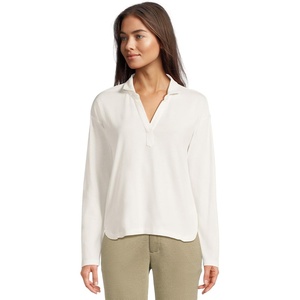NIC+ZOE Easy Polo Top(Paper White)
