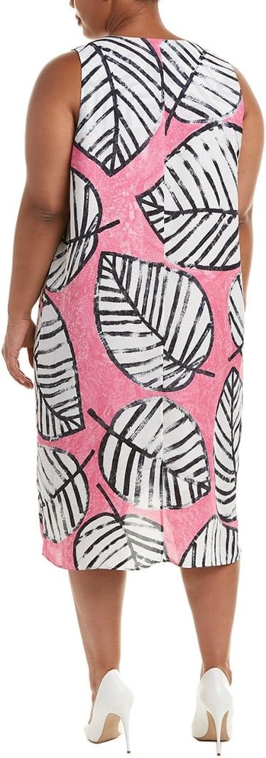 image:imageNICZOE Womens Plus Etched Leaves Wrap DressCactus Flower
