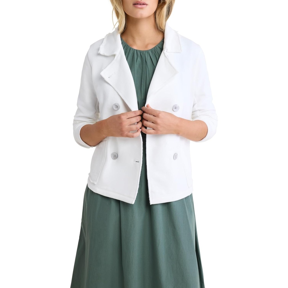 image:imageNICZOE French Terry Daily JacketPaper White
