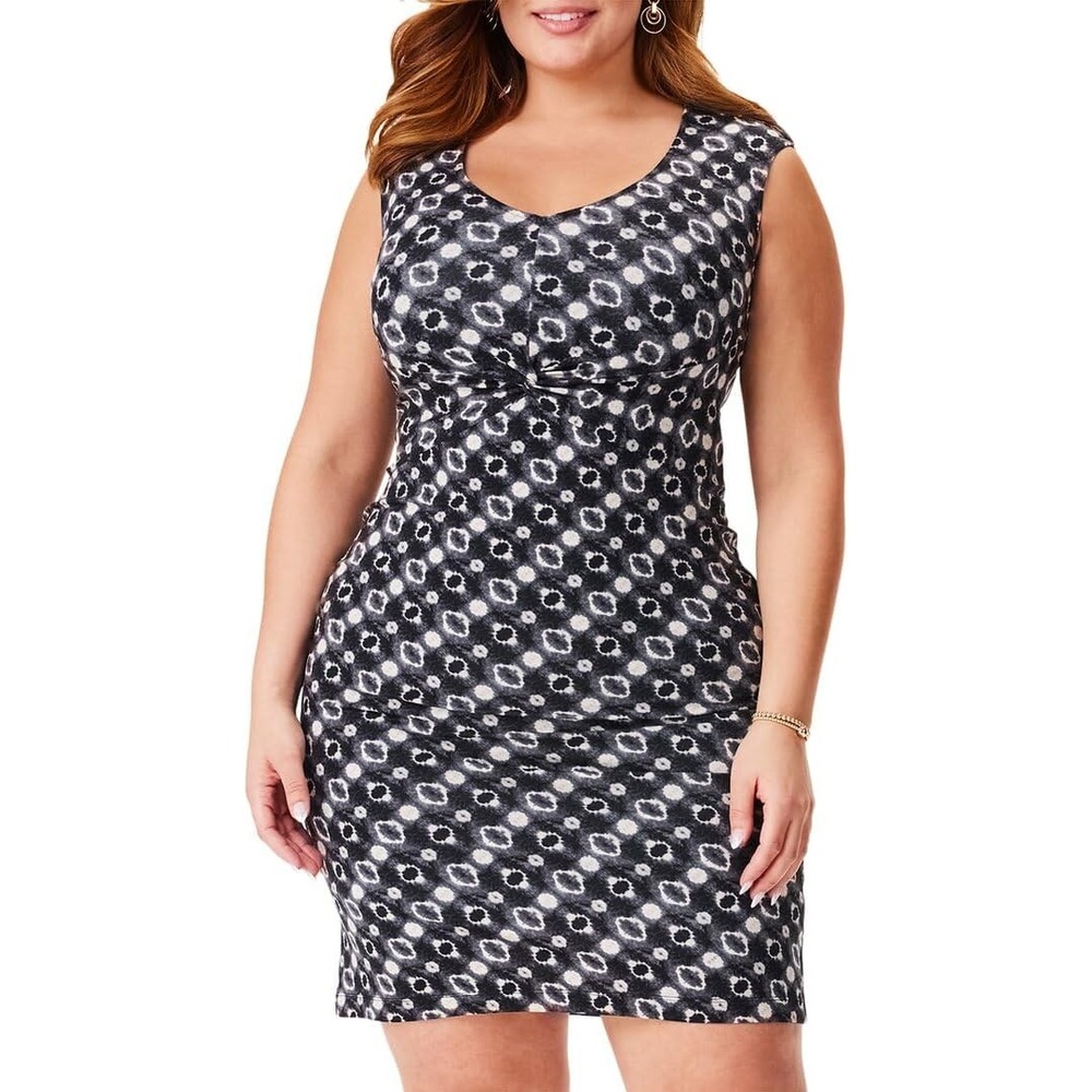 image:imageNICZOE Plus Size Midnight Shibori DressBlack Multi