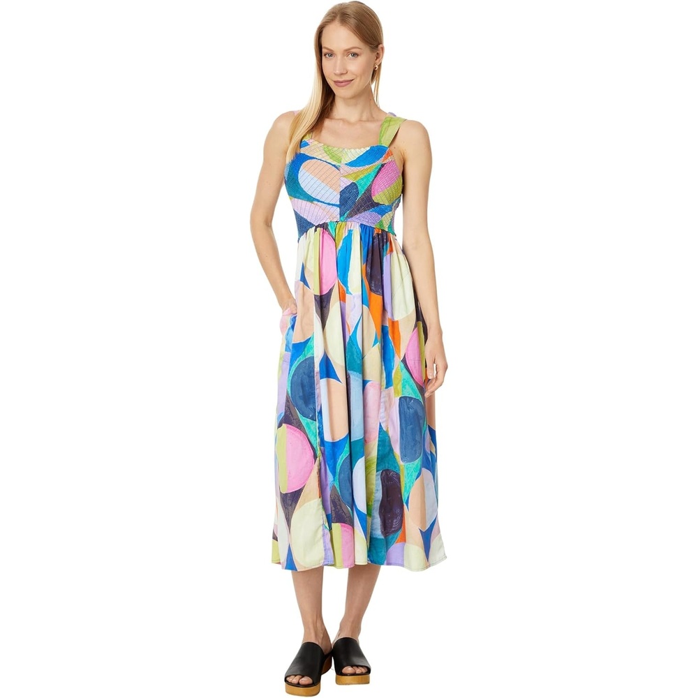 image:imageNICZOE Plus Size Social Circles Sarah DressBlue Multi
