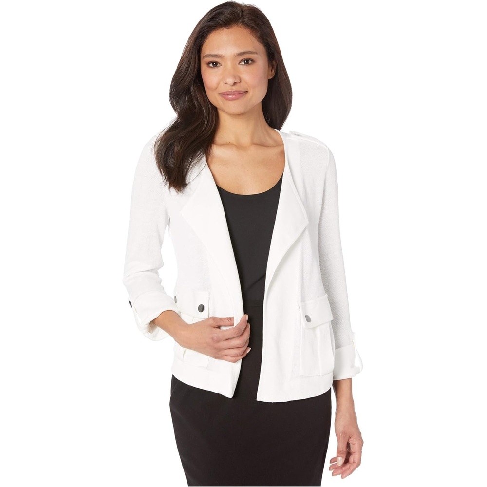 image:imageNICZOE Plus Size in Flight Jacket Paper White 2X