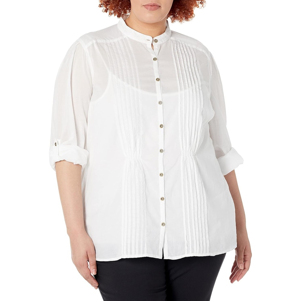 image:imageNICZOE Womens Breezy ShirtPaper White