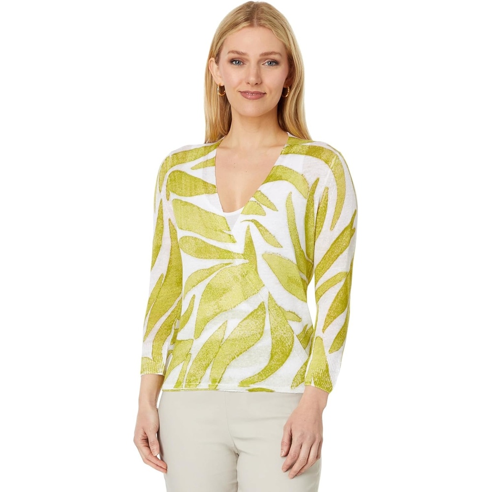 image:imageNICZOE Womens Meadow Mix 4Way CardiganGreen Multi