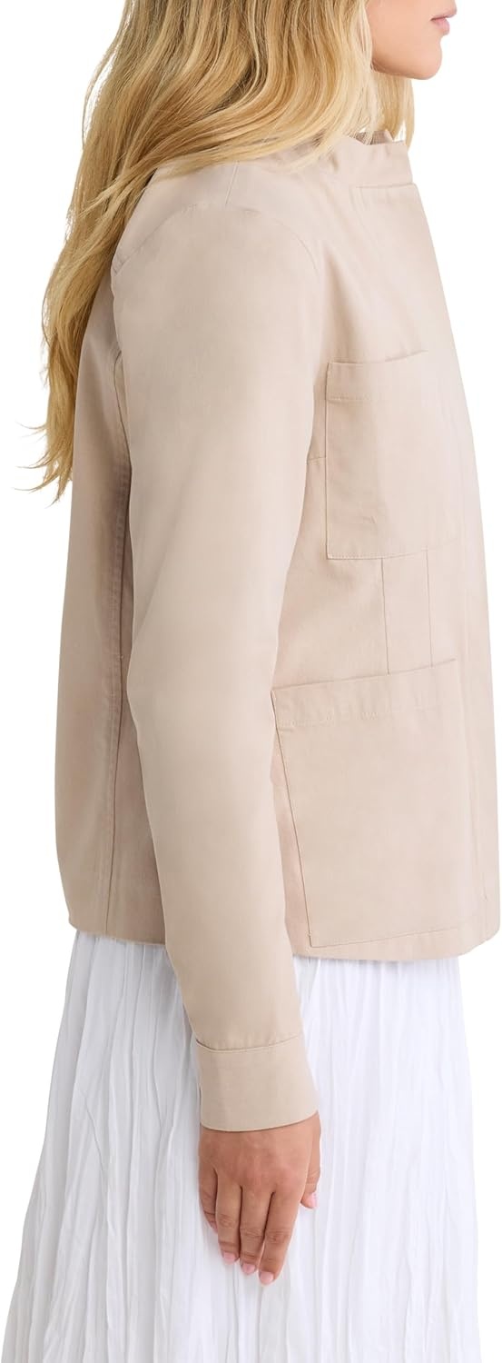 image:imageNICZOE Cotton Twill Barn JacketWhite Pepper