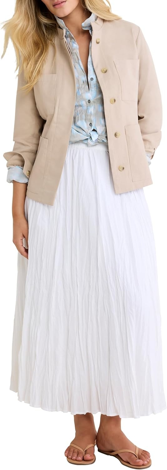 image:imageNICZOE Cotton Twill Barn JacketWhite Pepper