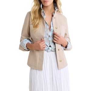 NIC+ZOE Cotton Twill Barn Jacket(White Pepper)